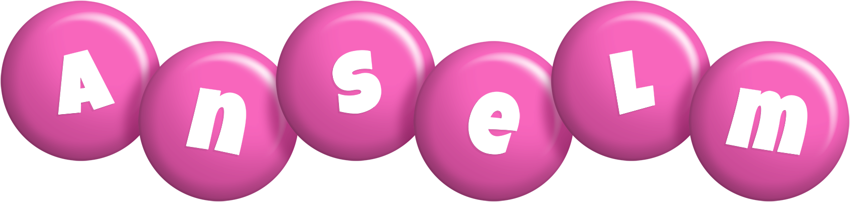 Anselm candy-pink logo