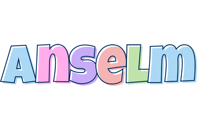 Anselm pastel logo