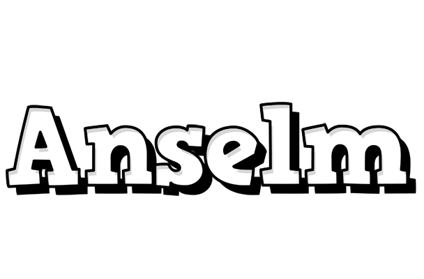 Anselm snowing logo