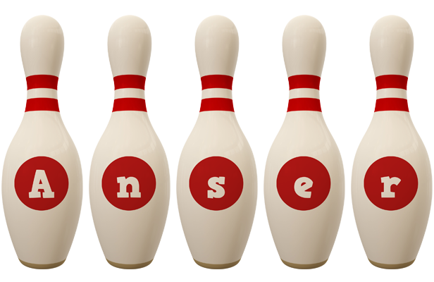 Anser bowling-pin logo