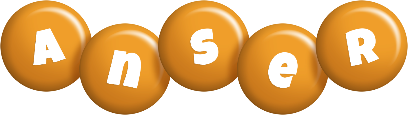 Anser candy-orange logo