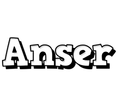 Anser snowing logo
