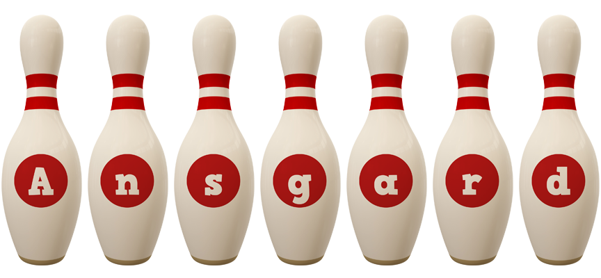 Ansgard bowling-pin logo