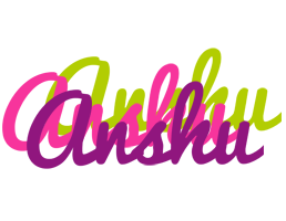 Anshu flowers logo