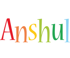 Anshul birthday logo