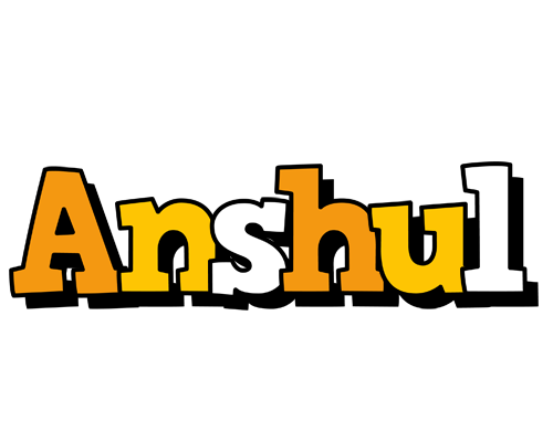 Anshul cartoon logo