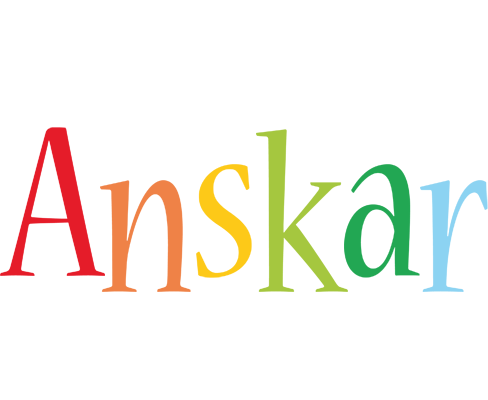 Anskar birthday logo