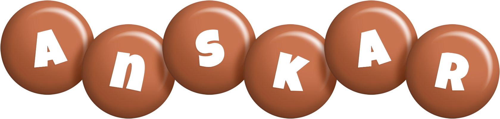 Anskar candy-brown logo