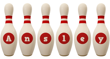 Ansley bowling-pin logo