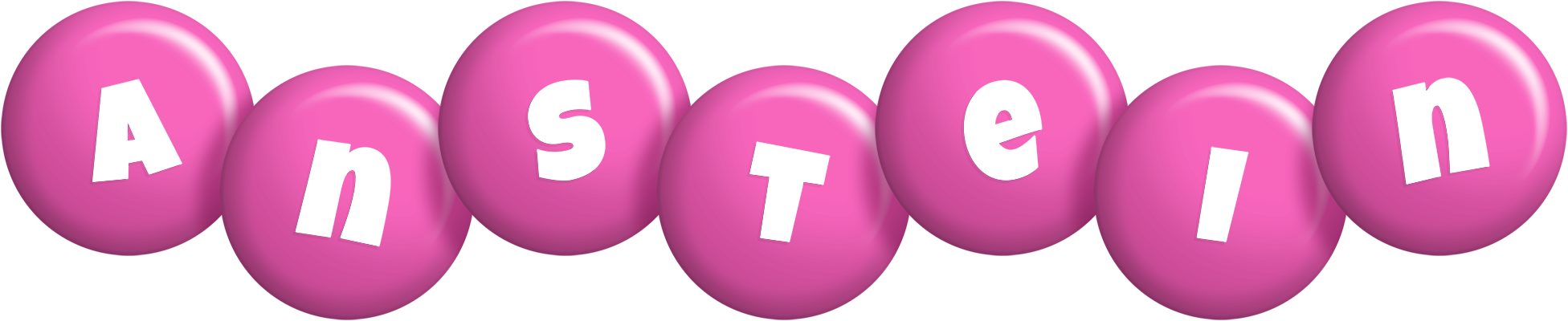 Anstein candy-pink logo