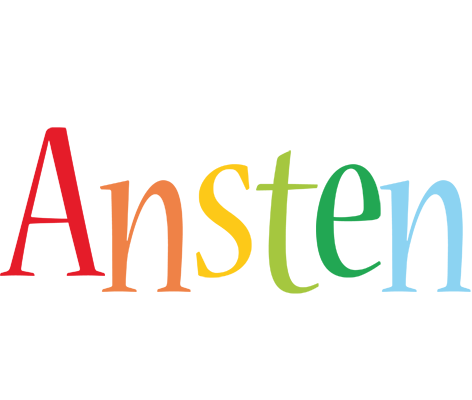 Ansten birthday logo