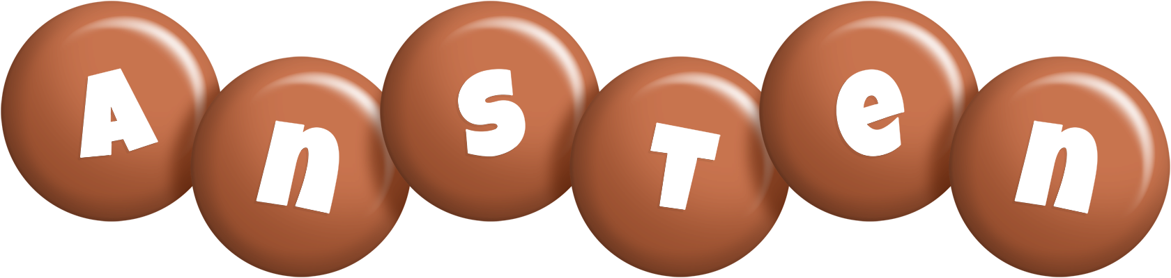 Ansten candy-brown logo