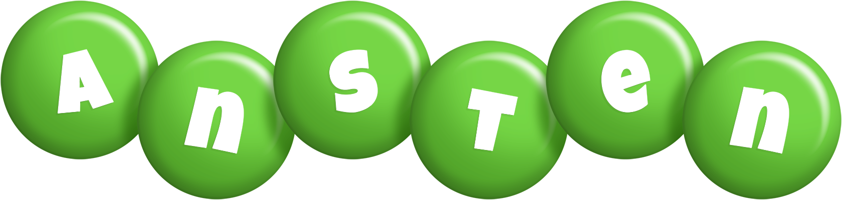 Ansten candy-green logo