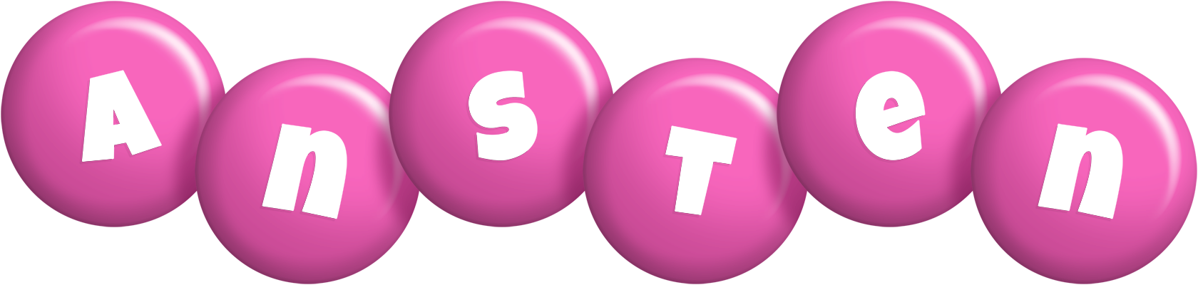 Ansten candy-pink logo
