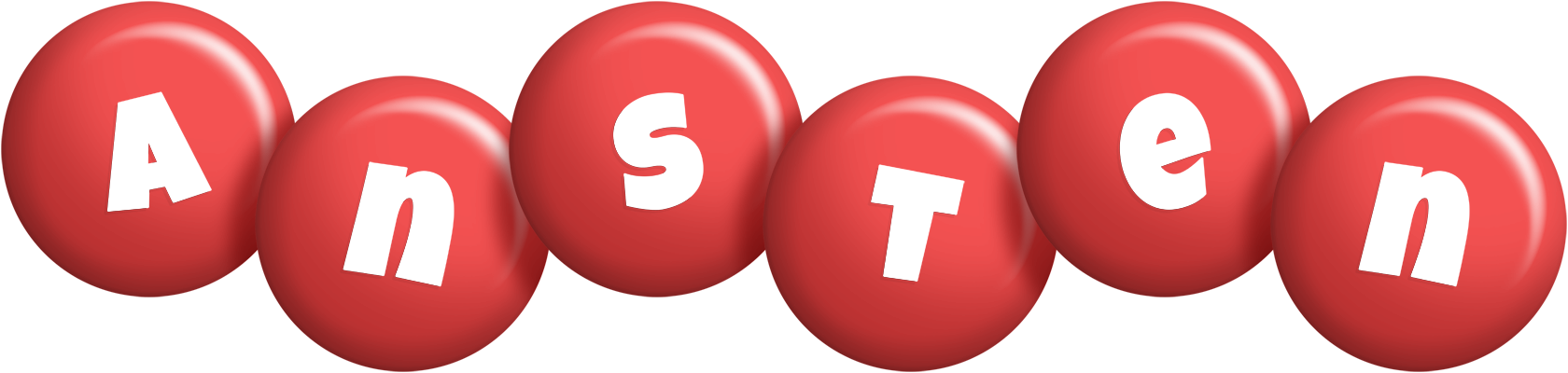 Ansten candy-red logo