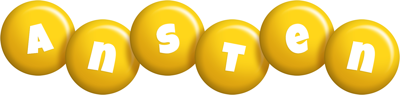 Ansten candy-yellow logo