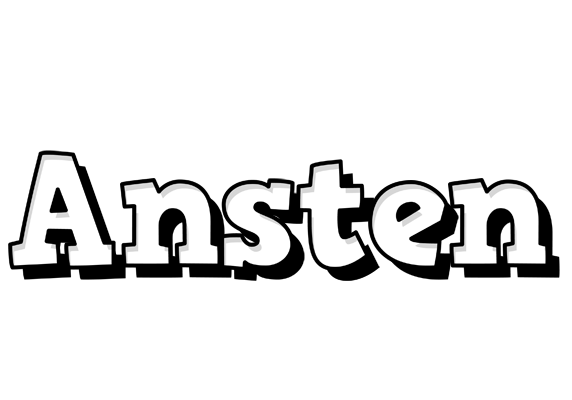 Ansten snowing logo