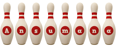 Ansumana bowling-pin logo