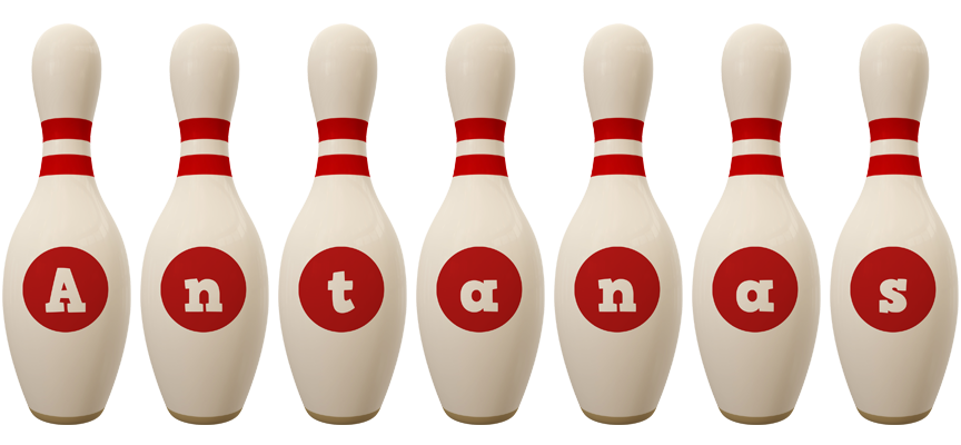 Antanas bowling-pin logo