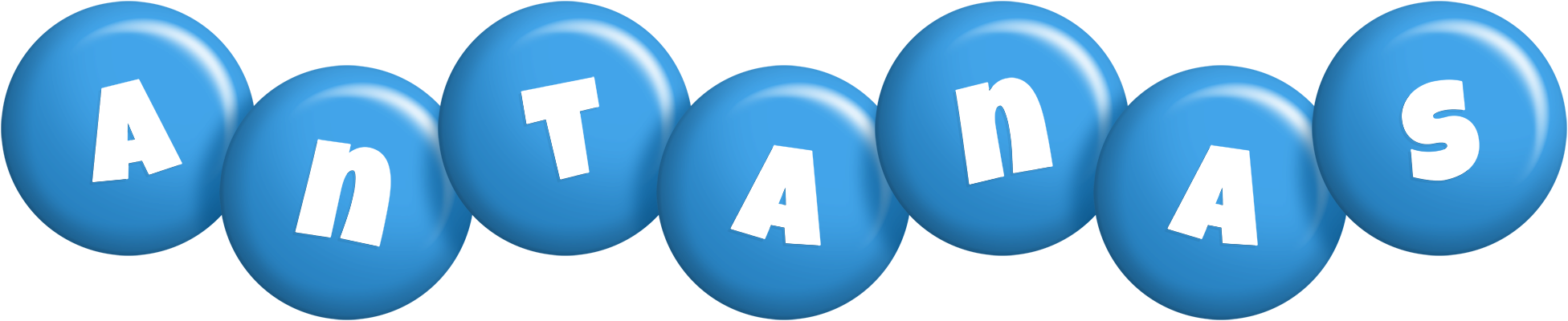 Antanas candy-blue logo