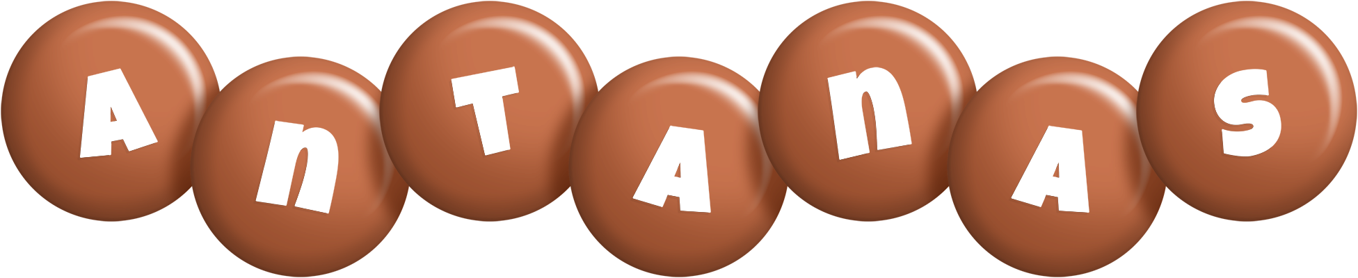 Antanas candy-brown logo