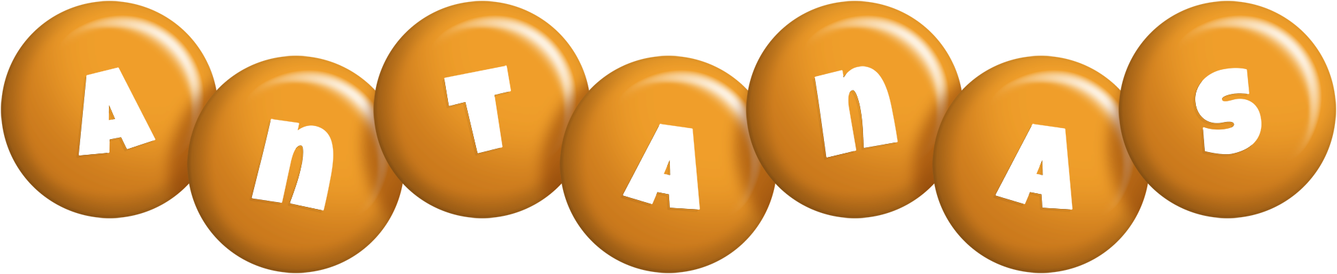 Antanas candy-orange logo
