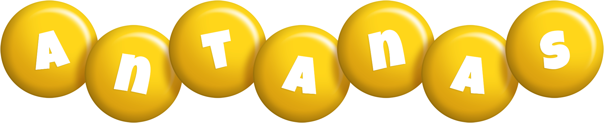 Antanas candy-yellow logo