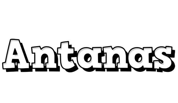 Antanas snowing logo