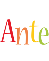Ante birthday logo