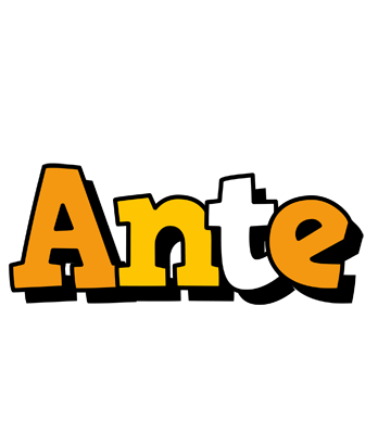 Ante cartoon logo