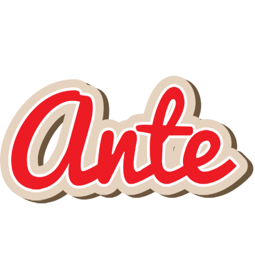 Ante chocolate logo