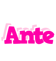 Ante dancing logo