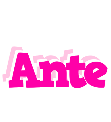 Ante dancing logo