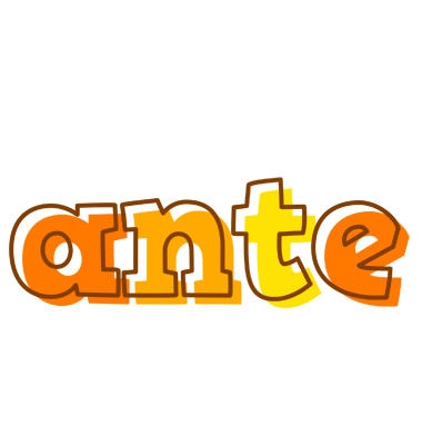 Ante desert logo