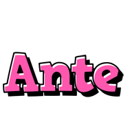 Ante girlish logo