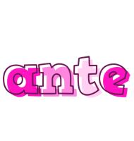 Ante hello logo