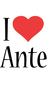 Ante i-love logo