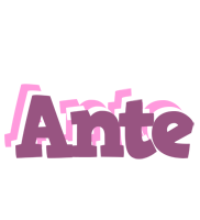Ante relaxing logo