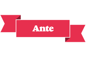 Ante sale logo