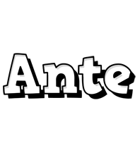 Ante snowing logo