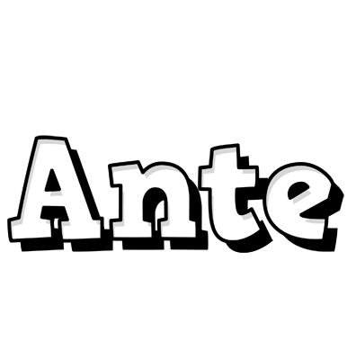 Ante snowing logo