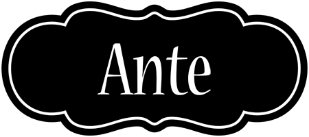 Ante welcome logo