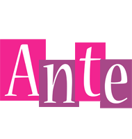Ante whine logo