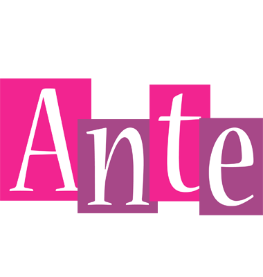 Ante whine logo