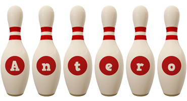 Antero bowling-pin logo