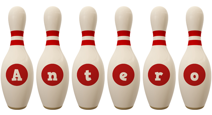 Antero bowling-pin logo