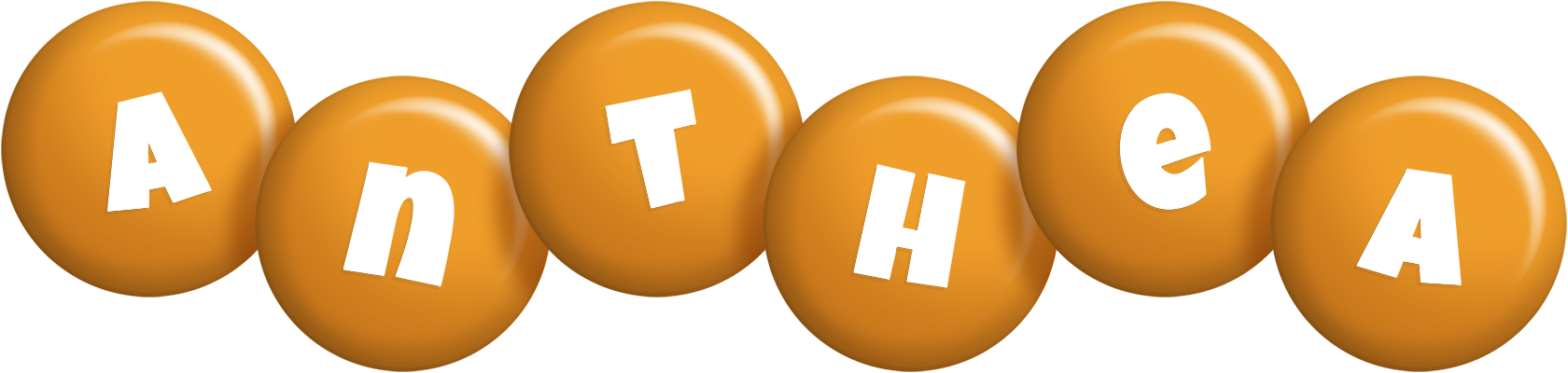 Anthea candy-orange logo