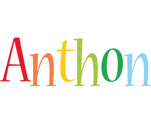 Anthon birthday logo