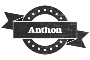 Anthon grunge logo