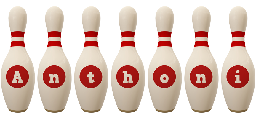 Anthoni bowling-pin logo